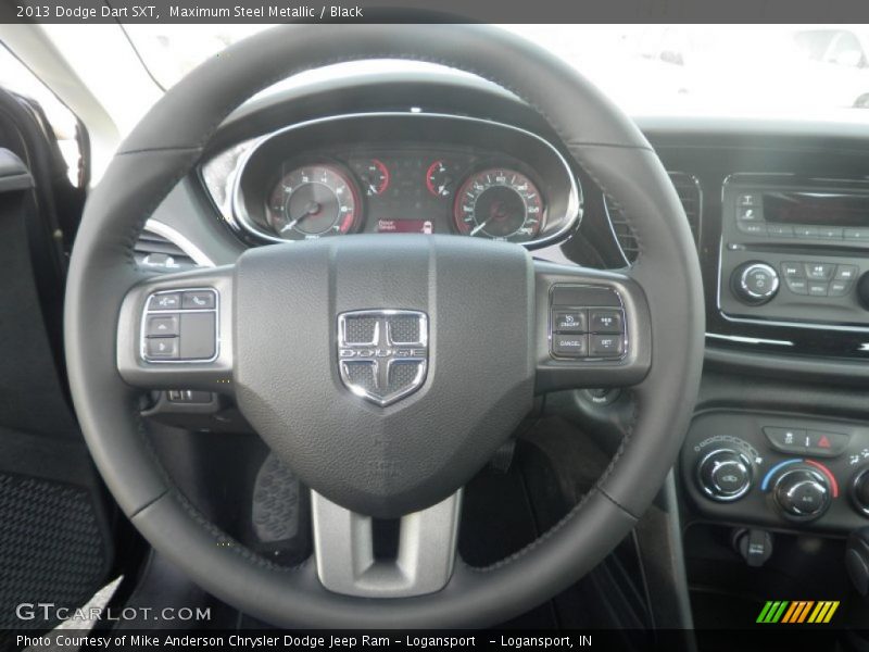 Maximum Steel Metallic / Black 2013 Dodge Dart SXT