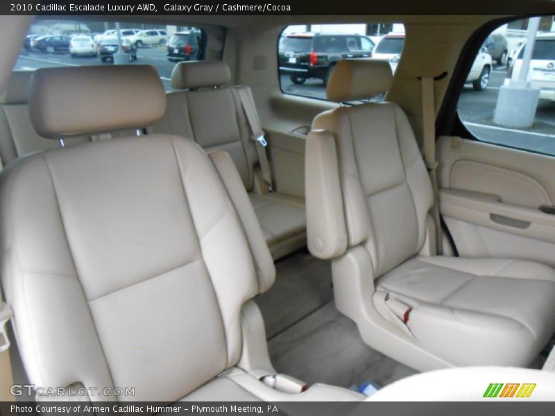 Rear Seat of 2010 Escalade Luxury AWD