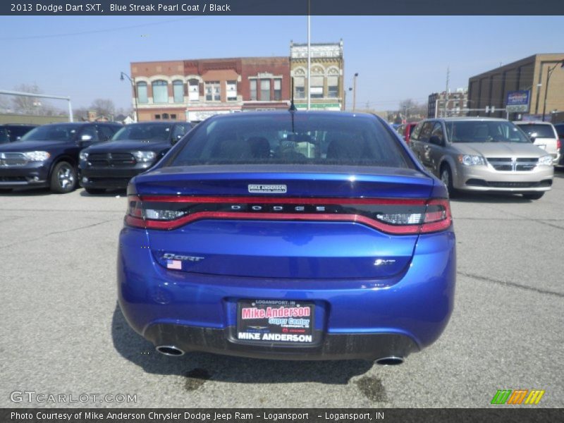Blue Streak Pearl Coat / Black 2013 Dodge Dart SXT