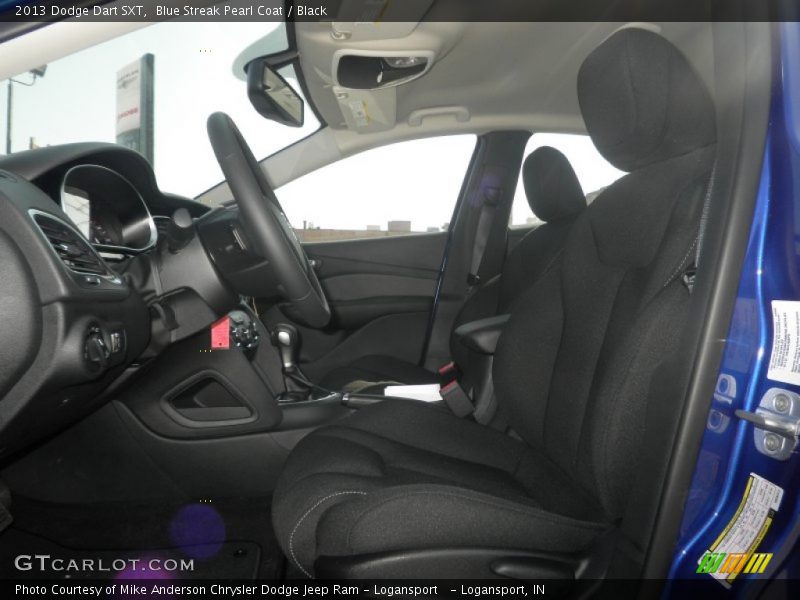 Blue Streak Pearl Coat / Black 2013 Dodge Dart SXT