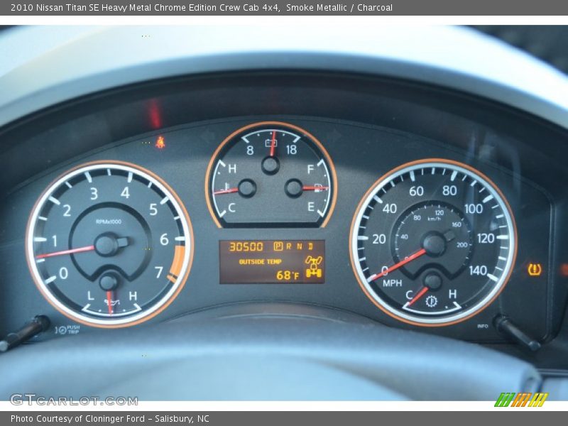  2010 Titan SE Heavy Metal Chrome Edition Crew Cab 4x4 SE Heavy Metal Chrome Edition Crew Cab 4x4 Gauges