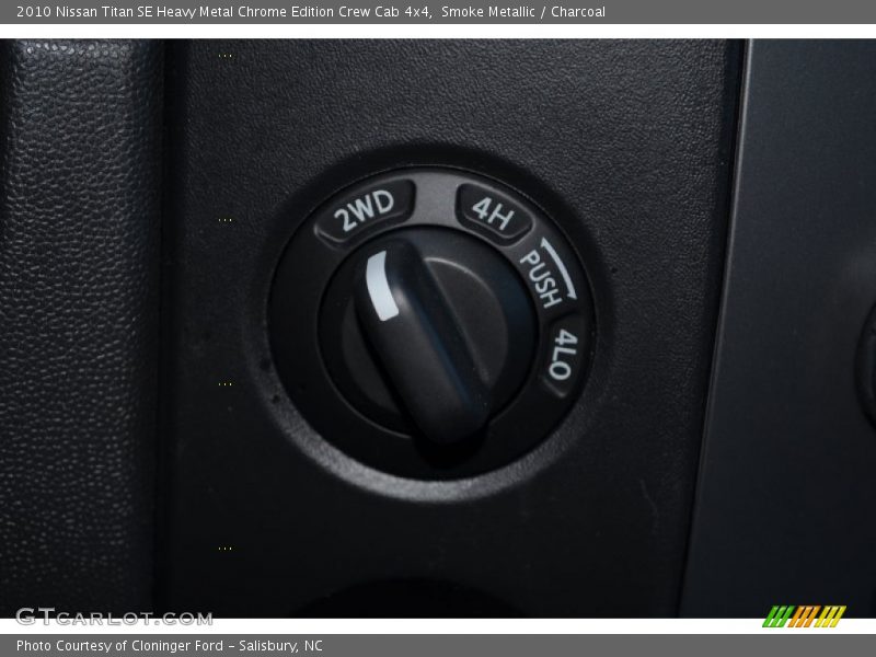 Controls of 2010 Titan SE Heavy Metal Chrome Edition Crew Cab 4x4