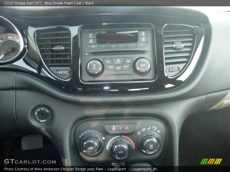 Blue Streak Pearl Coat / Black 2013 Dodge Dart SXT