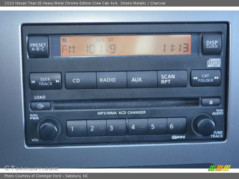 Audio System of 2010 Titan SE Heavy Metal Chrome Edition Crew Cab 4x4