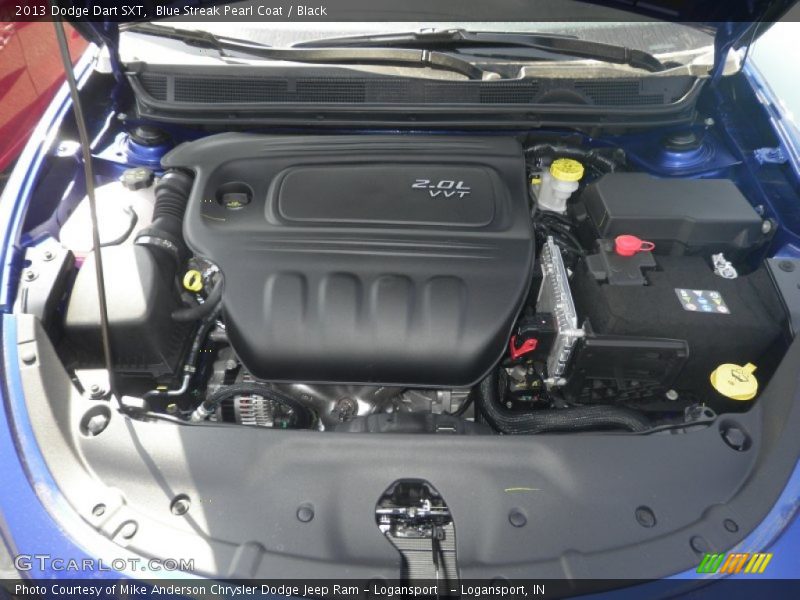 Blue Streak Pearl Coat / Black 2013 Dodge Dart SXT