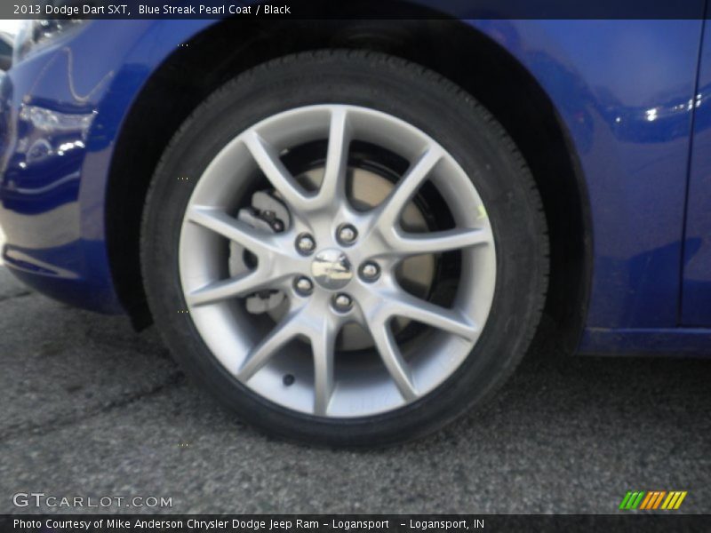 Blue Streak Pearl Coat / Black 2013 Dodge Dart SXT