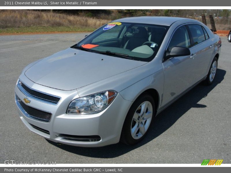 Silver Ice Metallic / Titanium 2011 Chevrolet Malibu LS