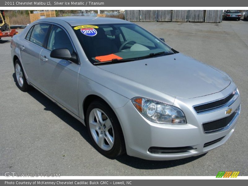 Silver Ice Metallic / Titanium 2011 Chevrolet Malibu LS