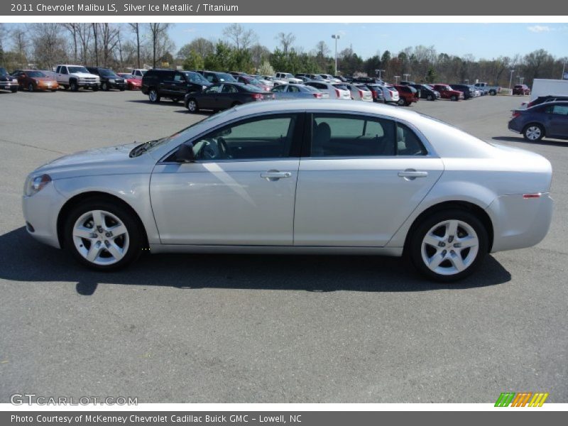 Silver Ice Metallic / Titanium 2011 Chevrolet Malibu LS