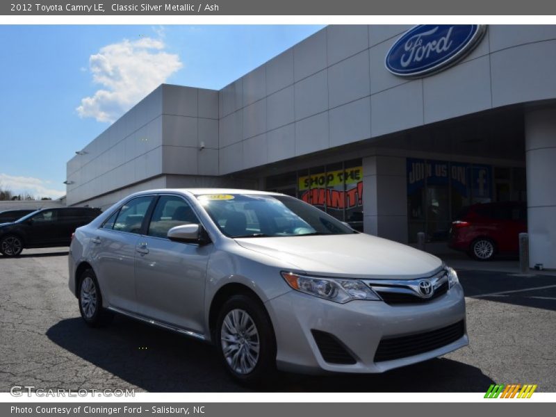 Classic Silver Metallic / Ash 2012 Toyota Camry LE