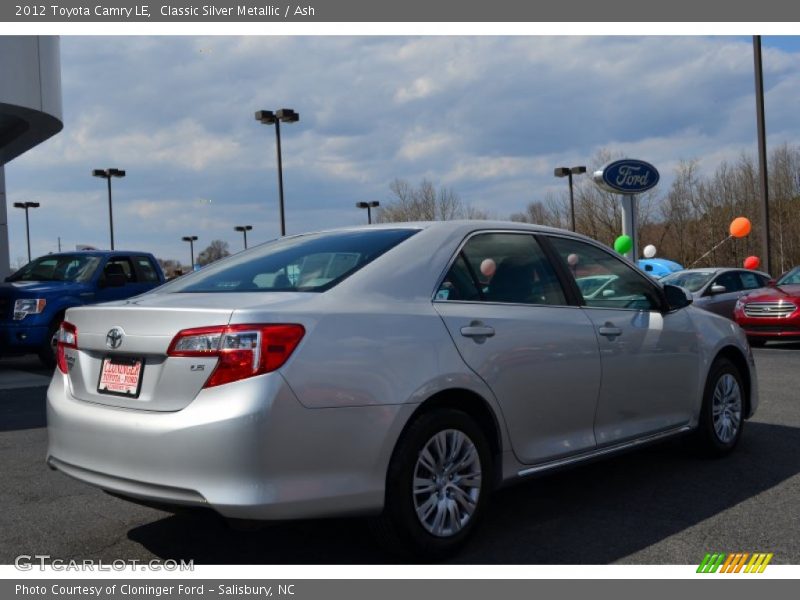 Classic Silver Metallic / Ash 2012 Toyota Camry LE