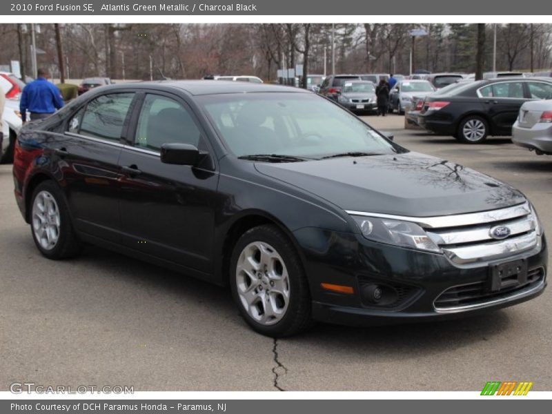 Atlantis Green Metallic / Charcoal Black 2010 Ford Fusion SE
