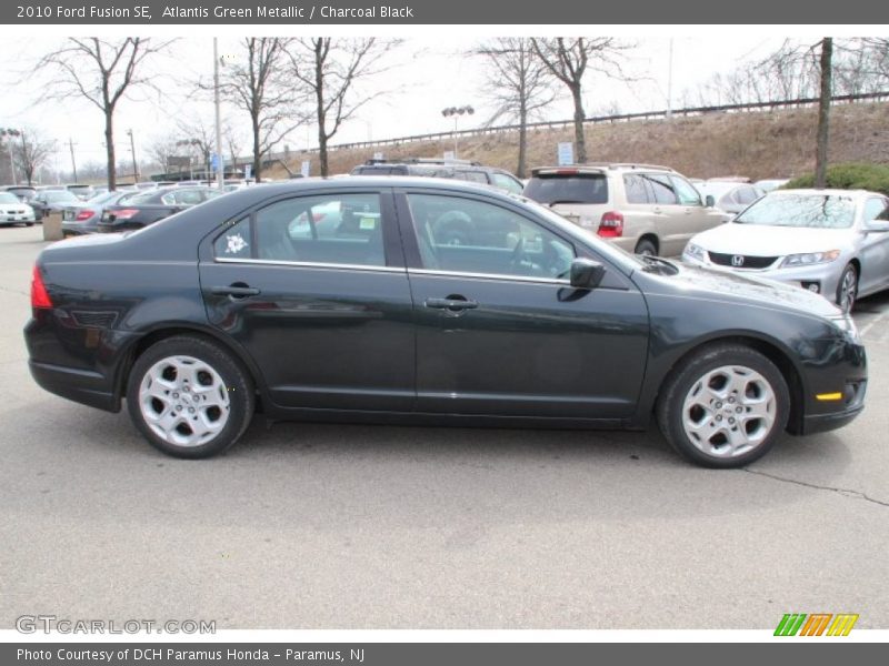 Atlantis Green Metallic / Charcoal Black 2010 Ford Fusion SE