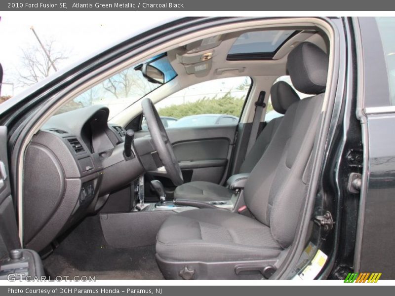 Atlantis Green Metallic / Charcoal Black 2010 Ford Fusion SE