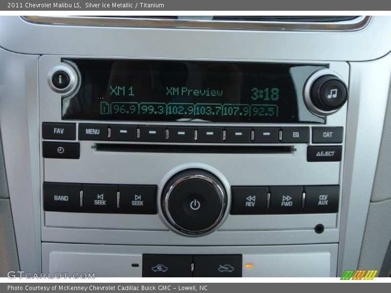 Silver Ice Metallic / Titanium 2011 Chevrolet Malibu LS