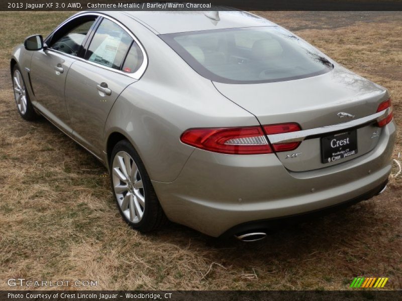 Cashmere Metallic / Barley/Warm Charcoal 2013 Jaguar XF 3.0 AWD