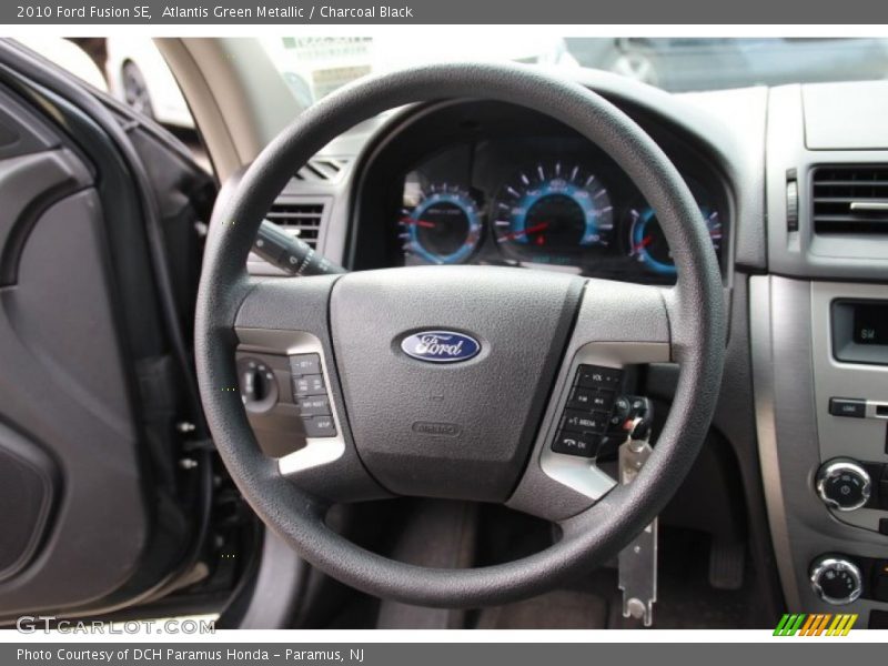 Atlantis Green Metallic / Charcoal Black 2010 Ford Fusion SE