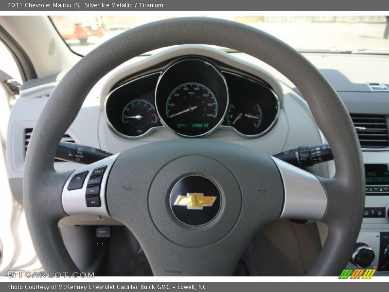 Silver Ice Metallic / Titanium 2011 Chevrolet Malibu LS