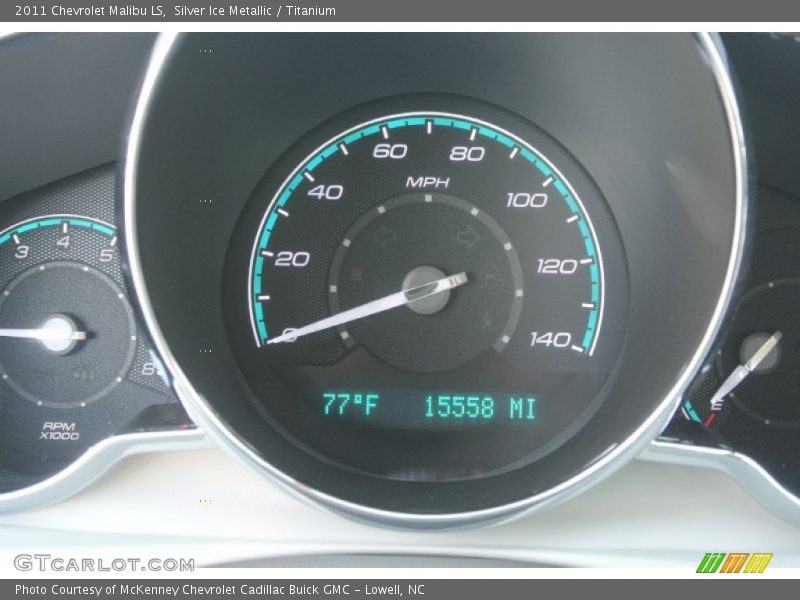 Silver Ice Metallic / Titanium 2011 Chevrolet Malibu LS