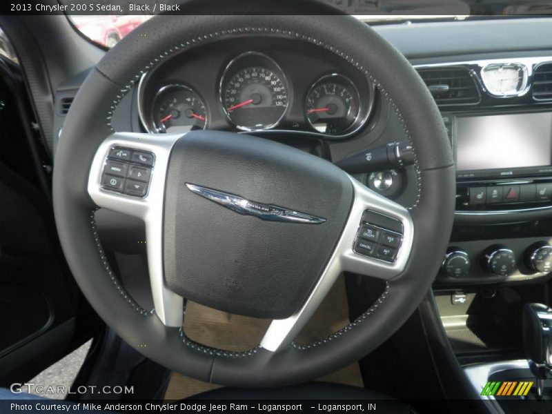 Black / Black 2013 Chrysler 200 S Sedan