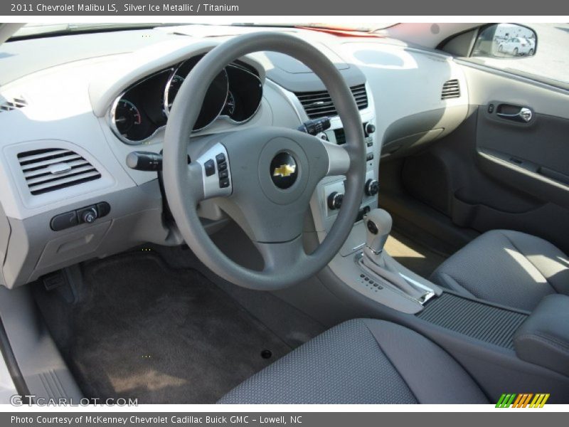 Silver Ice Metallic / Titanium 2011 Chevrolet Malibu LS