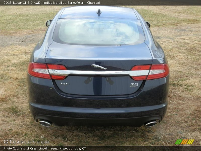 Indigo Metallic / Barley/Warm Charcoal 2013 Jaguar XF 3.0 AWD