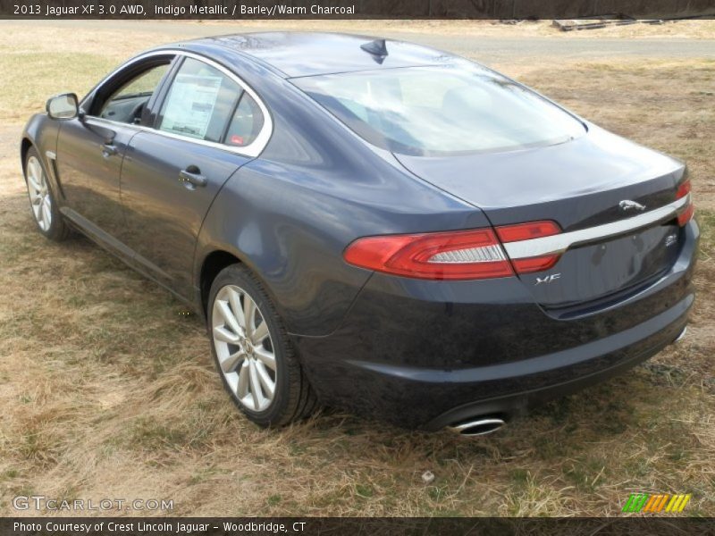 Indigo Metallic / Barley/Warm Charcoal 2013 Jaguar XF 3.0 AWD