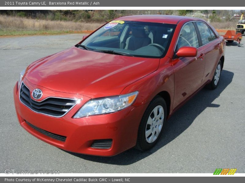 Barcelona Red Metallic / Ash 2011 Toyota Camry LE