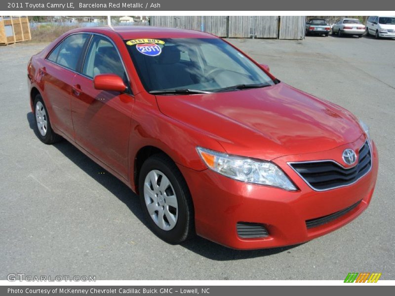 Barcelona Red Metallic / Ash 2011 Toyota Camry LE