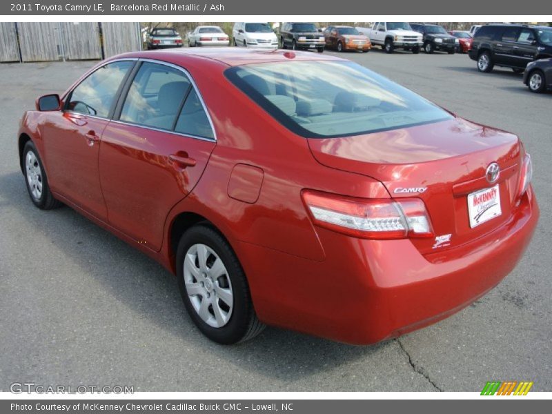 Barcelona Red Metallic / Ash 2011 Toyota Camry LE