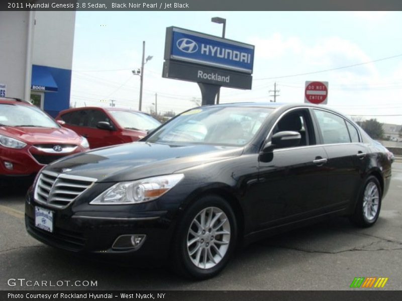 Black Noir Pearl / Jet Black 2011 Hyundai Genesis 3.8 Sedan