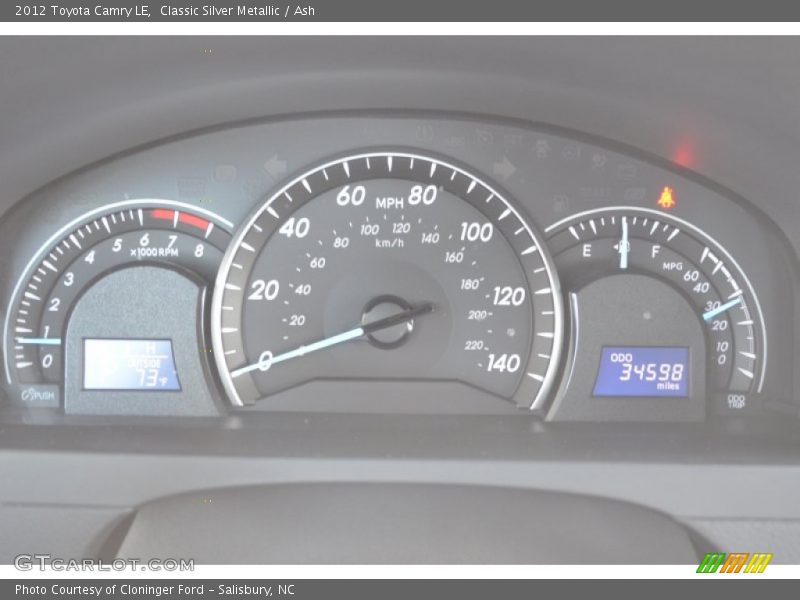 Classic Silver Metallic / Ash 2012 Toyota Camry LE
