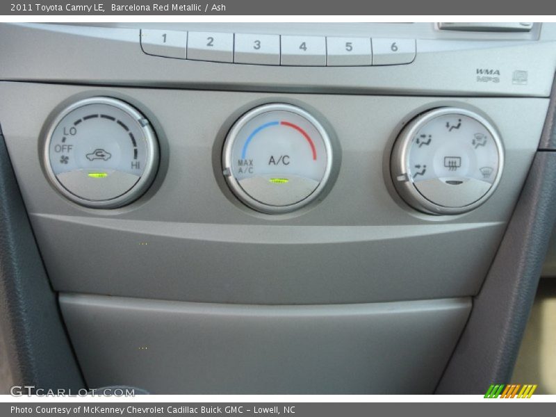 Barcelona Red Metallic / Ash 2011 Toyota Camry LE