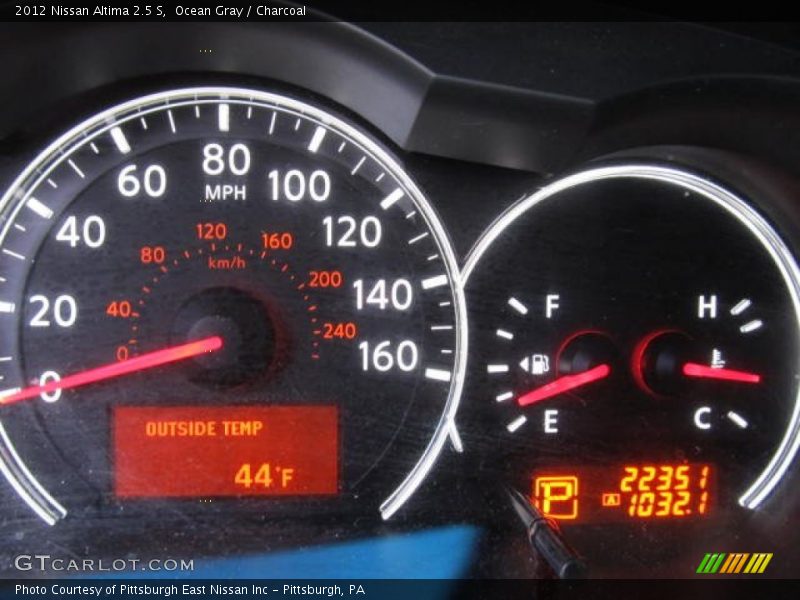 Ocean Gray / Charcoal 2012 Nissan Altima 2.5 S