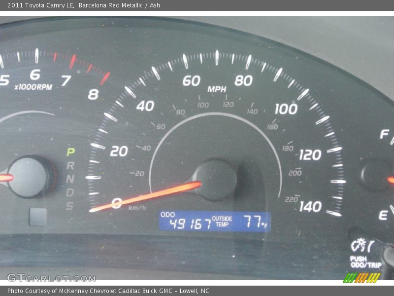 Barcelona Red Metallic / Ash 2011 Toyota Camry LE