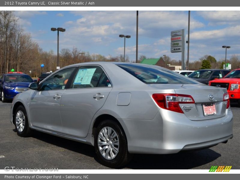 Classic Silver Metallic / Ash 2012 Toyota Camry LE