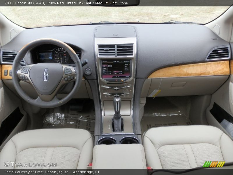 Ruby Red Tinted Tri-Coat / Medium Light Stone 2013 Lincoln MKX AWD