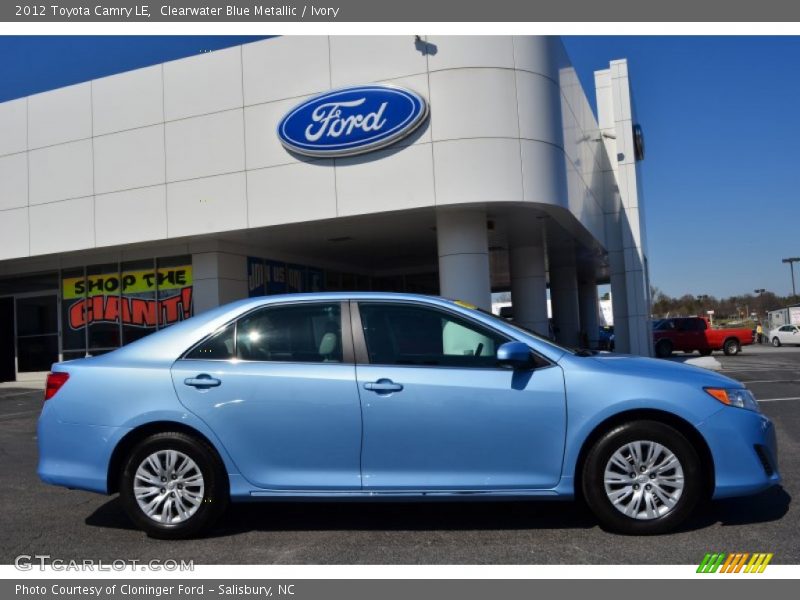 Clearwater Blue Metallic / Ivory 2012 Toyota Camry LE