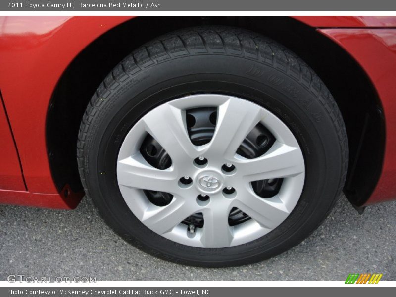 Barcelona Red Metallic / Ash 2011 Toyota Camry LE