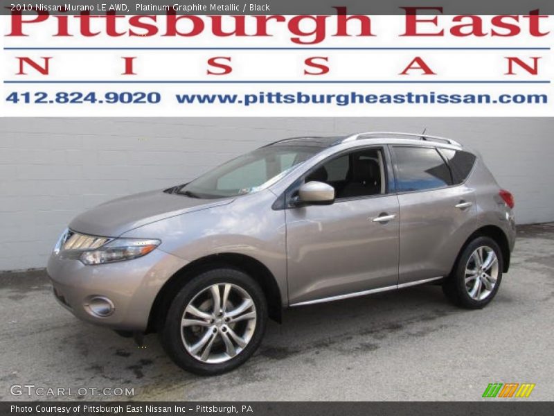 Platinum Graphite Metallic / Black 2010 Nissan Murano LE AWD