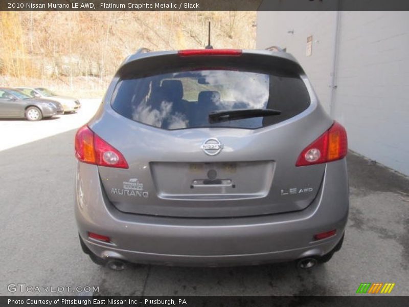 Platinum Graphite Metallic / Black 2010 Nissan Murano LE AWD