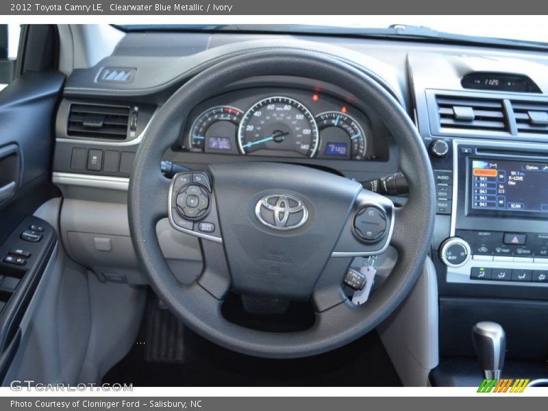 Clearwater Blue Metallic / Ivory 2012 Toyota Camry LE