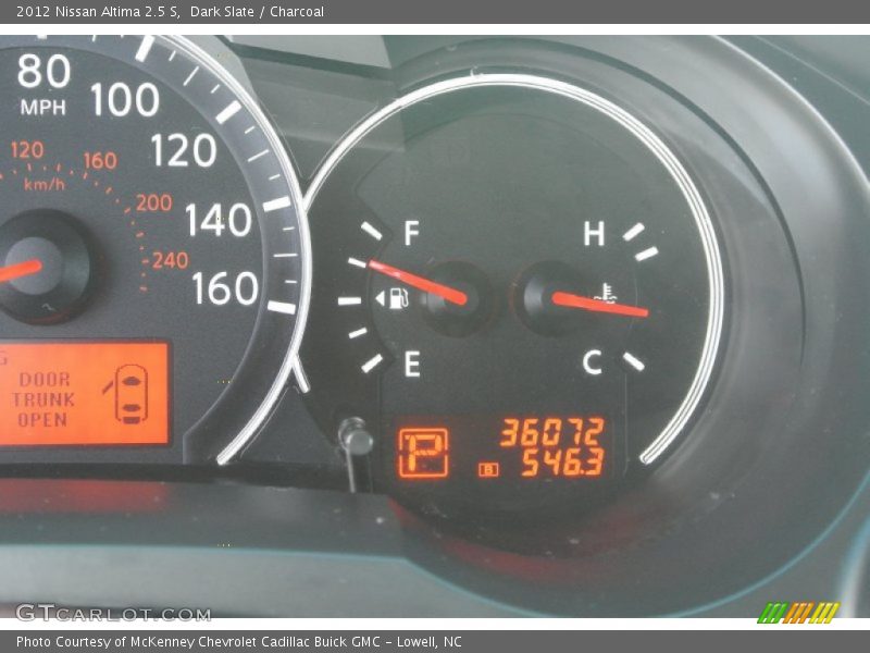 Dark Slate / Charcoal 2012 Nissan Altima 2.5 S