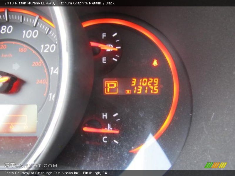 Platinum Graphite Metallic / Black 2010 Nissan Murano LE AWD