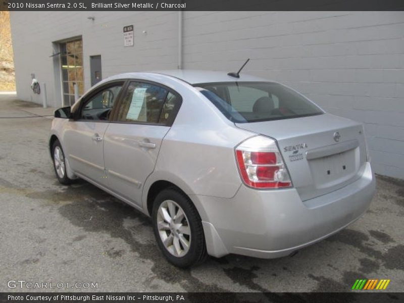 Brilliant Silver Metallic / Charcoal 2010 Nissan Sentra 2.0 SL