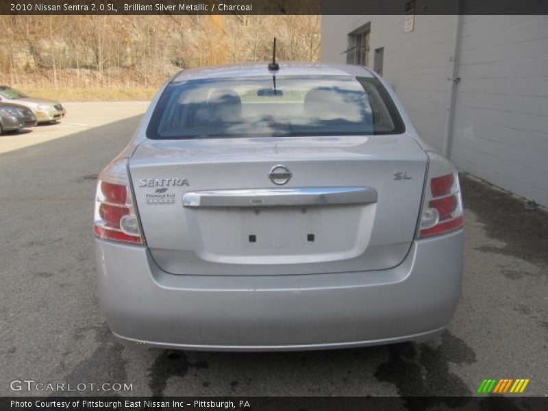Brilliant Silver Metallic / Charcoal 2010 Nissan Sentra 2.0 SL