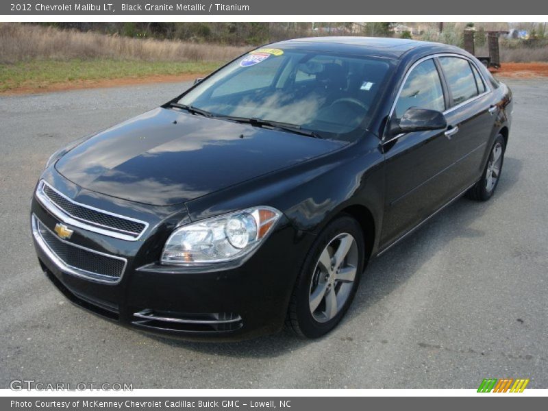 Black Granite Metallic / Titanium 2012 Chevrolet Malibu LT