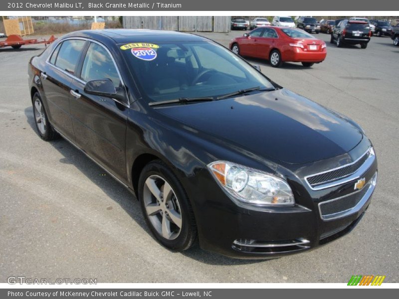 Black Granite Metallic / Titanium 2012 Chevrolet Malibu LT