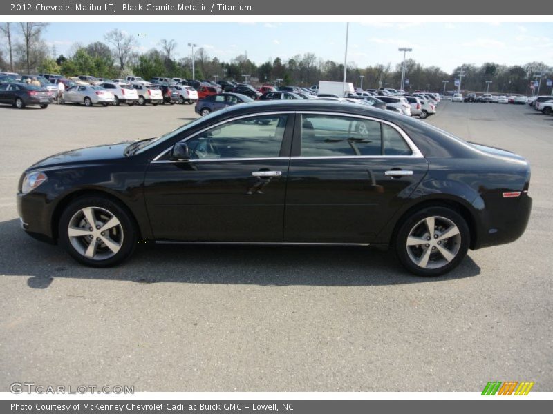 Black Granite Metallic / Titanium 2012 Chevrolet Malibu LT