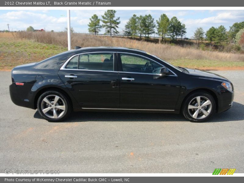 Black Granite Metallic / Titanium 2012 Chevrolet Malibu LT